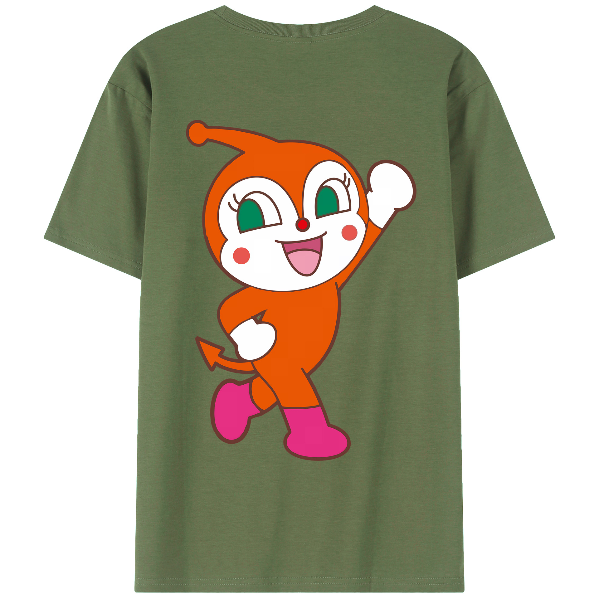 （画像用） アンパンマン Anpanman 綿100％ メンズ半袖Tシャツ（バックプリント） 通気性